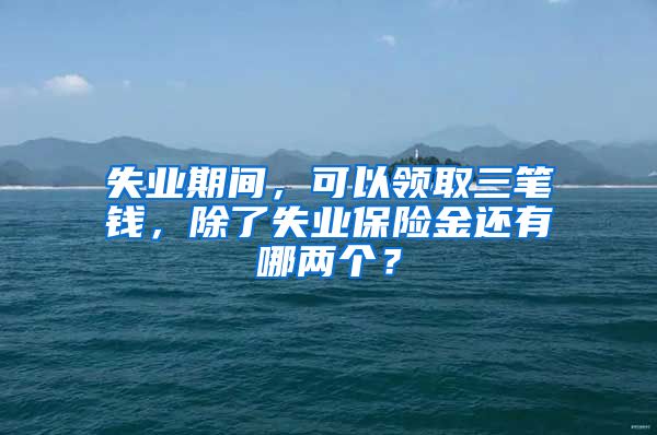 失业期间，可以领取三笔钱，除了失业保险金还有哪两个？