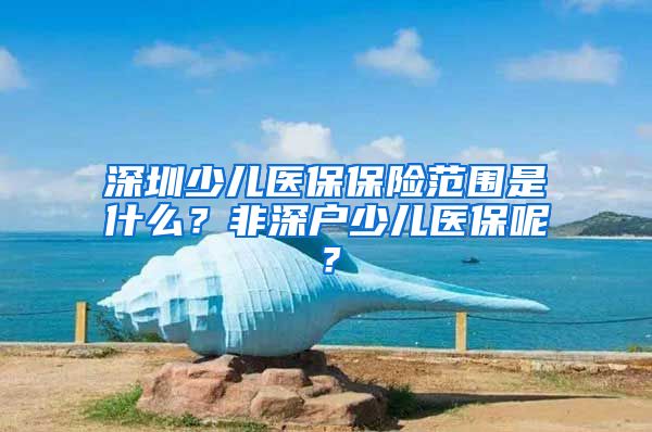 深圳少儿医保保险范围是什么？非深户少儿医保呢？