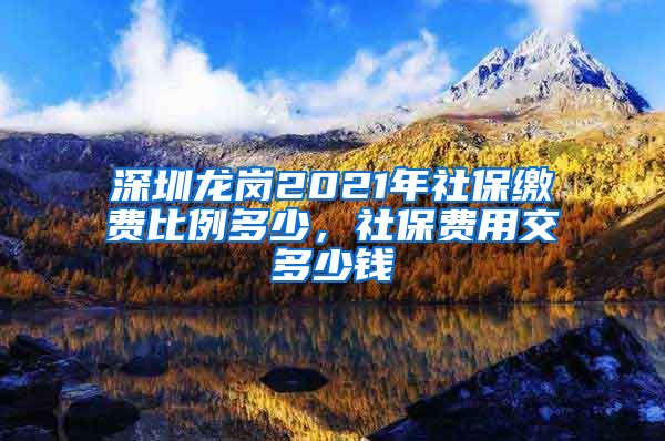 深圳龙岗2021年社保缴费比例多少，社保费用交多少钱