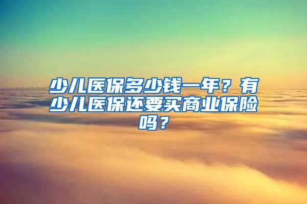 少儿医保多少钱一年？有少儿医保还要买商业保险吗？