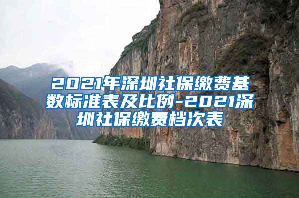 2021年深圳社保缴费基数标准表及比例-2021深圳社保缴费档次表