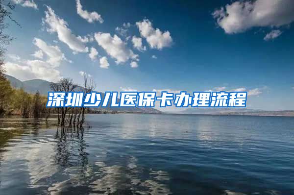 深圳少儿医保卡办理流程