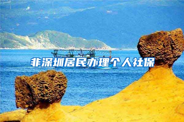 非深圳居民办理个人社保