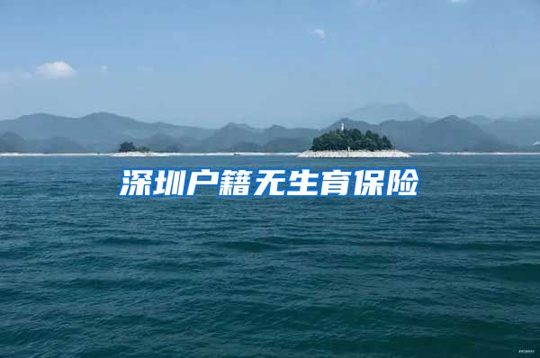 深圳户籍无生育保险