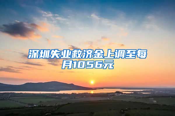 深圳失业救济金上调至每月1056元