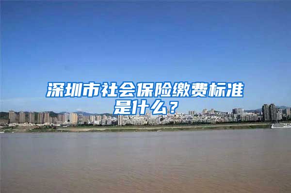 深圳市社会保险缴费标准是什么？