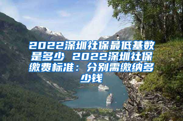 2022深圳社保最低基数是多少 2022深圳社保缴费标准：分别需缴纳多少钱