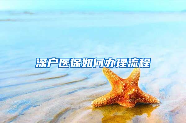 深户医保如何办理流程