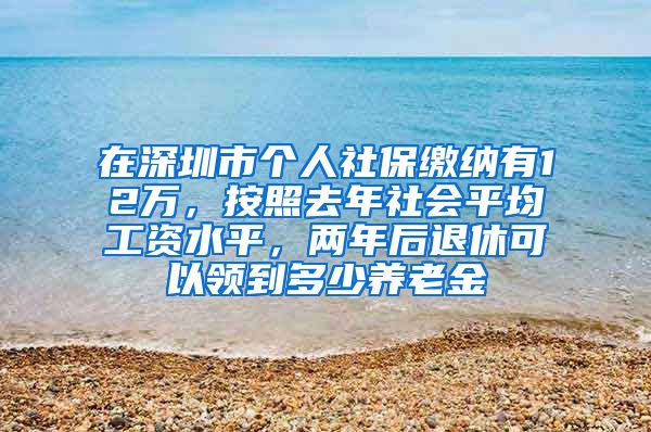 在深圳市个人社保缴纳有12万，按照去年社会平均工资水平，两年后退休可以领到多少养老金