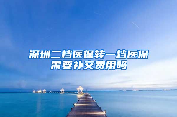 深圳二档医保转一档医保需要补交费用吗