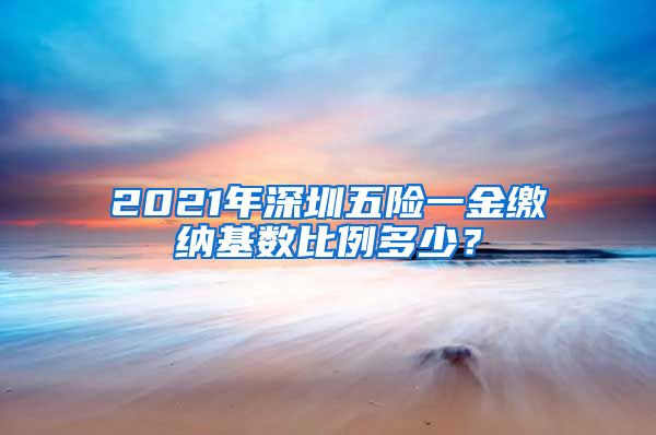 2021年深圳五险一金缴纳基数比例多少？