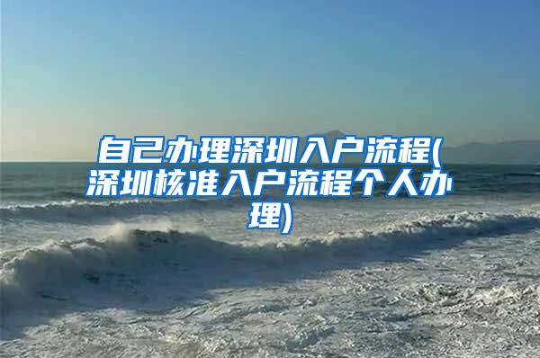 自己办理深圳入户流程(深圳核准入户流程个人办理)