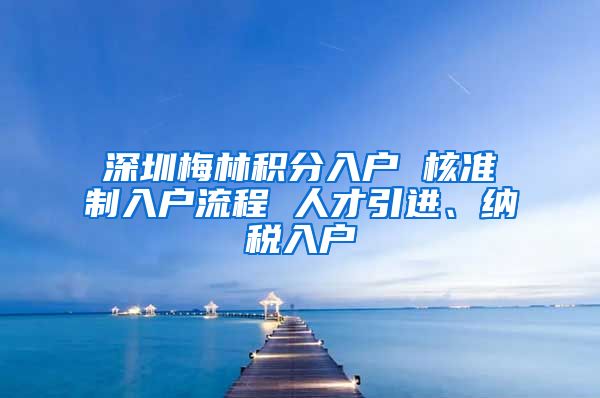 深圳梅林积分入户 核准制入户流程 人才引进、纳税入户