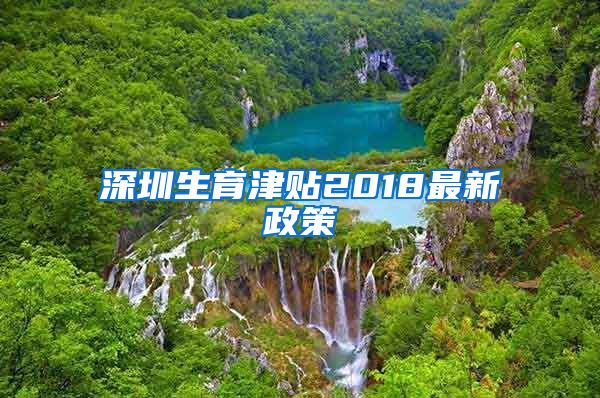 深圳生育津贴2018最新政策