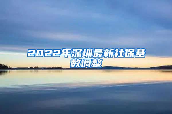 2022年深圳最新社保基数调整