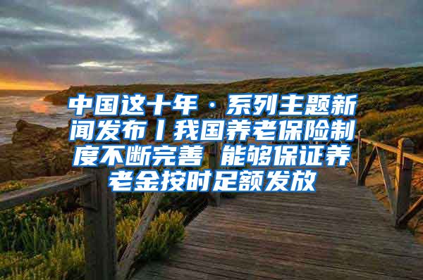 中国这十年·系列主题新闻发布丨我国养老保险制度不断完善 能够保证养老金按时足额发放