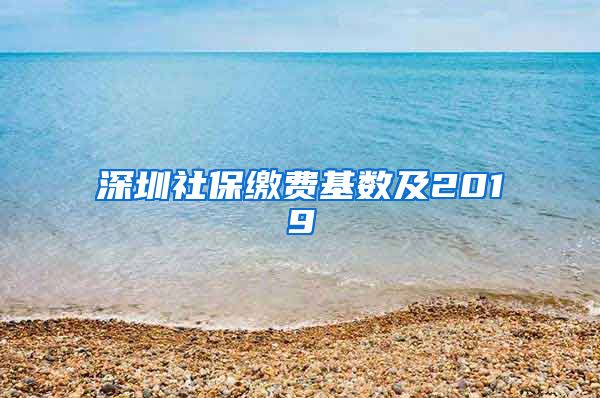 深圳社保缴费基数及2019