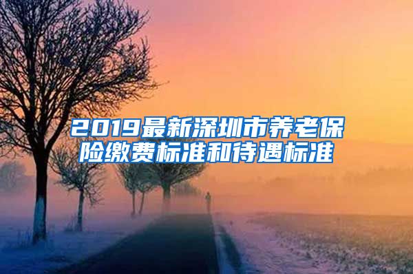 2019最新深圳市养老保险缴费标准和待遇标准