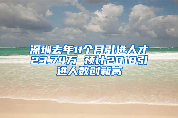 深圳去年11个月引进人才23.74万 预计2018引进人数创新高