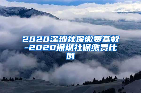 2020深圳社保缴费基数-2020深圳社保缴费比例