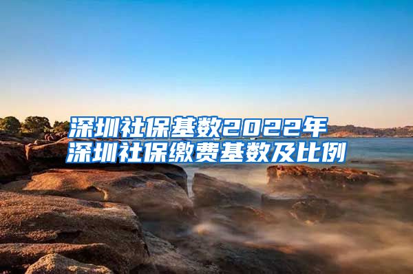 深圳社保基数2022年 深圳社保缴费基数及比例