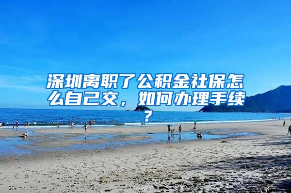 深圳离职了公积金社保怎么自己交，如何办理手续？