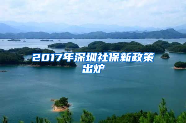 2017年深圳社保新政策出炉