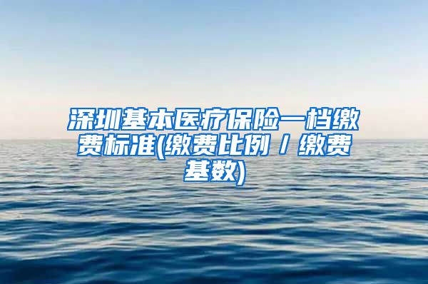 深圳基本医疗保险一档缴费标准(缴费比例／缴费基数)