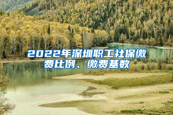 2022年深圳职工社保缴费比例、缴费基数