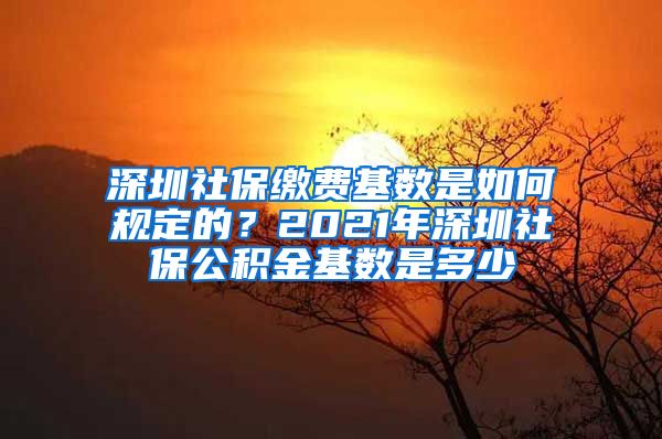 深圳社保缴费基数是如何规定的？2021年深圳社保公积金基数是多少