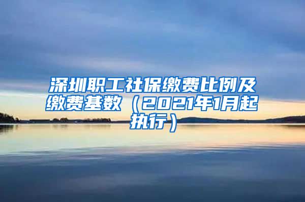 深圳职工社保缴费比例及缴费基数（2021年1月起执行）