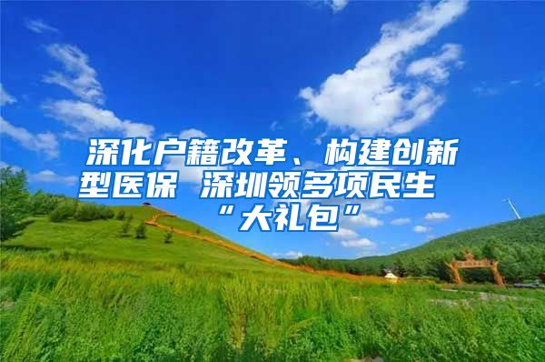 深化户籍改革、构建创新型医保 深圳领多项民生“大礼包”