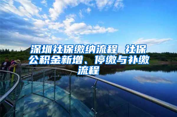 深圳社保缴纳流程 社保公积金新增、停缴与补缴流程