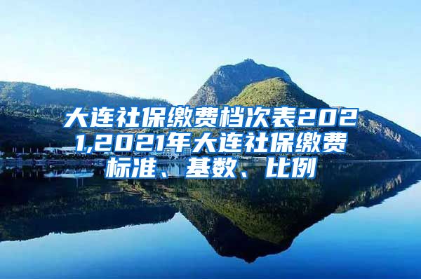 大连社保缴费档次表2021,2021年大连社保缴费标准、基数、比例