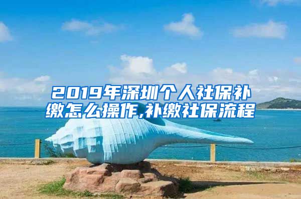 2019年深圳个人社保补缴怎么操作,补缴社保流程