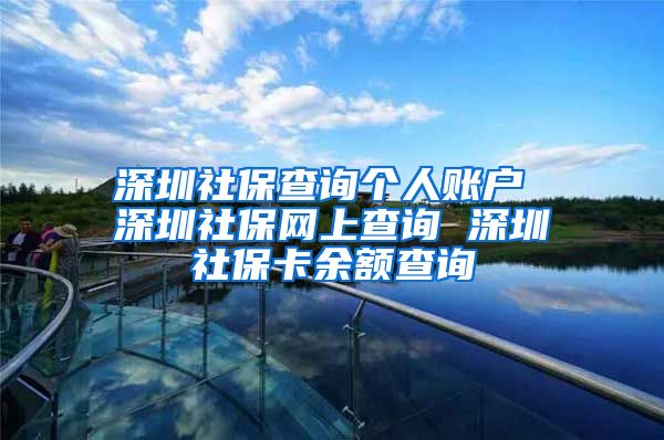 深圳社保查询个人账户 深圳社保网上查询 深圳社保卡余额查询