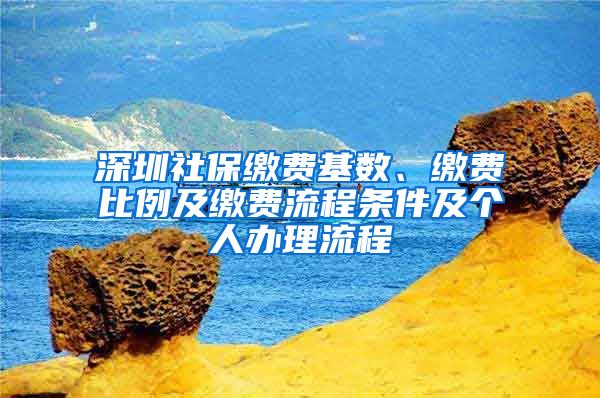 深圳社保缴费基数、缴费比例及缴费流程条件及个人办理流程