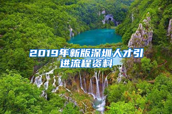 2019年新版深圳人才引进流程资料