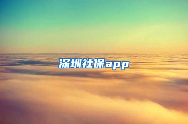 深圳社保app