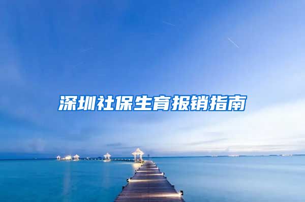 深圳社保生育报销指南