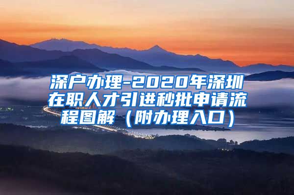 深户办理-2020年深圳在职人才引进秒批申请流程图解（附办理入口）