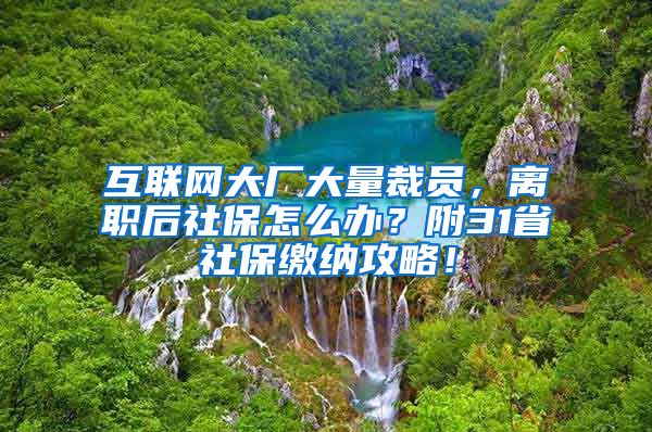 互联网大厂大量裁员，离职后社保怎么办？附31省社保缴纳攻略！