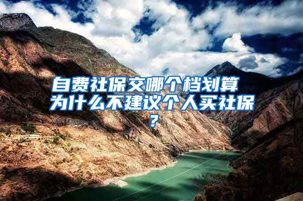 自费社保交哪个档划算 为什么不建议个人买社保？