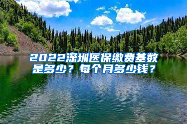 2022深圳医保缴费基数是多少？每个月多少钱？