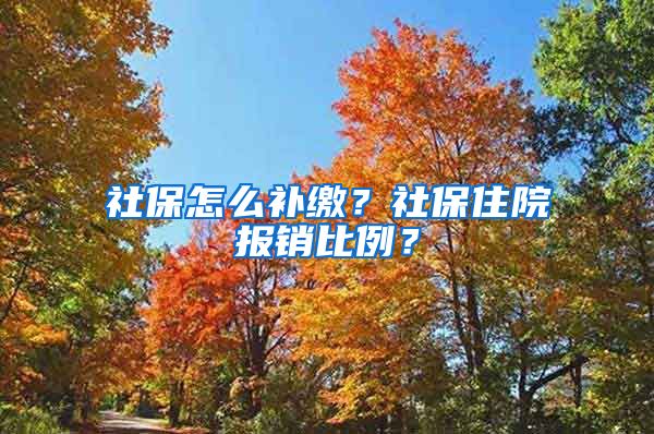 社保怎么补缴？社保住院报销比例？