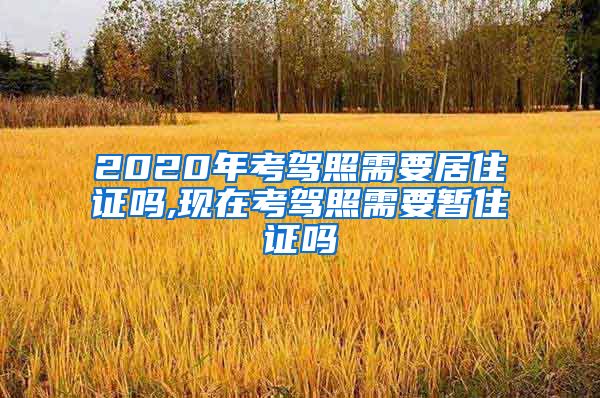 2020年考驾照需要居住证吗,现在考驾照需要暂住证吗