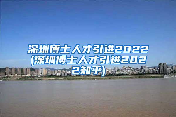 深圳博士人才引进2022(深圳博士人才引进2022知乎)