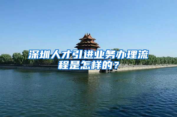 深圳人才引进业务办理流程是怎样的？